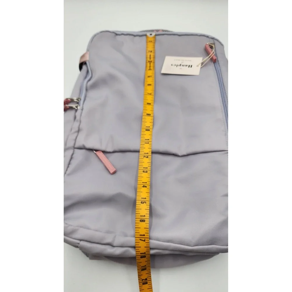Hanples Travel Backpack Unisex Large Lavender NWT Multi-Pocket Laptop Bag